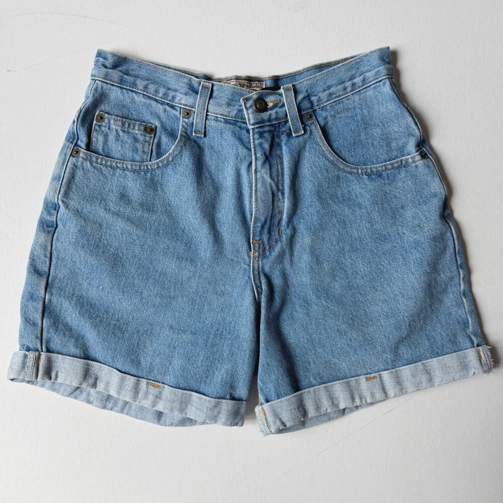 Vintage 90s Express 100% Cotton Denim Jean Shorts Size 4